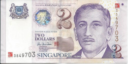 SINGAPOUR  -   2  Dollars  (2000)   --  UNC  -- - Singapore