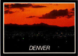 Colorado Denver Metropolitan Area At Night - Denver