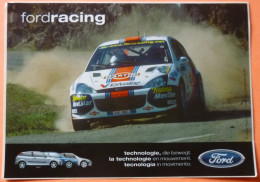 AUTOCOLLANT STICKER -  FORDRACING - FORD LA TECHNOLOGIE EN MOUVEMENT - COURSE AUTOMOBILE - Autres & Non Classés