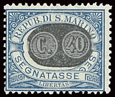 SAN MARINO 1931 SEGNATASSE 40 Su 5 CENT. (Sass. 41) NUOVO INTEGRO ** OFFERTA! - Timbres-taxe