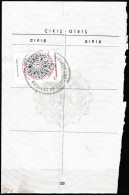Turkey - 2006 - Old Travel Document Fee & Revenue Stamp On Passport Page Label / Vignette / Fiscal - USED - Brieven En Documenten