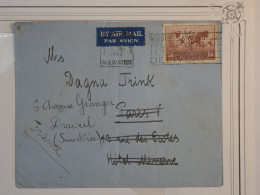 AS 19 AUSTRALIA  BELLE LETTRE RR  1947 SYDNEY A PARIS HOTEL REDISTR. A DRAVEIL FRANCE++ +AFFRAN. PLAISANT+++ - Covers & Documents