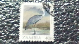 ZAMBİYA-  1987-     40N  BİRDS   USED - Gebraucht