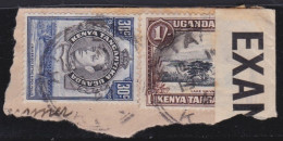 Kenya ,Uganda&Tanganyika     .    SG    .    2 Stamps  --  EXAMINER  ----       .      O        .    Cancelled - Kenya, Ouganda & Tanganyika