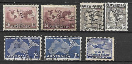 AUSTRALIE   -  LOT De 7 Oblitérés De Poste Aérienne. - Used Stamps