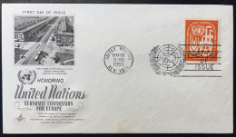 COVER / ONU United Nations FDC NEW YORK 1959 ECONOMIC COMMISSION FOR EUROPE - Lettres & Documents