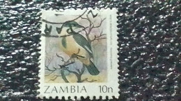 ZAMBİYA-  1987     10N  BİRDS   USED - Gebraucht