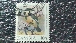 ZAMBİYA-  1987     10N  BİRDS   USED - Gebraucht