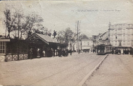 Blankenberge Tramstation Gelopen 1921 - Blankenberge