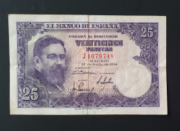 España 25 PESETAS 22/07/1954 - 25 Pesetas