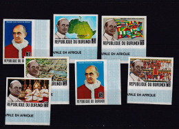 Burundi Nº 330sd Al 336sd SIN DENTAR - Unused Stamps