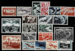 PA POSTE AERIENNE FRANCE LOT COLLECTION   ( 20 TIMBRES ) NSC * * MNH YT 2022 PA 5,7,16-19, 20,21,22,23,24-27,28,29,30-33 - 1927-1959 Neufs