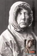 Hungary 2022 - Roald Amundsen Was Born 150 Years Ago Carte Maximum - Neufs