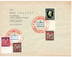 64665 - Slowakei - 1939 - 50h Hlinka Aufdruck MiF A Bf SoStpl RUZOMBEROK - PRVE ZNAMKY ... -> Bratislava - Covers & Documents