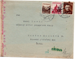 64679 - Slowakei - 1944 - 1,20Ks B.Stiavnica MiF A Bf BANSKA BYSTRICA -> Boehmen & Maehren, M Dt Zensur (70h Mke Mgl) - Storia Postale