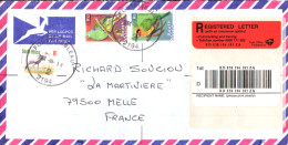 AFRIQUE DU SUD SEUL SUR LETTRE RECOMMANDEE POUR LA FRANCE 2001 - Briefe U. Dokumente