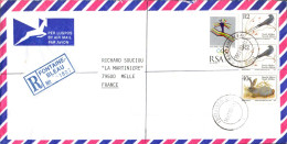AFRIQUE DU SUD SEUL SUR LETTRE RECOMMANDEE POUR LA FRANCE 1994 - Lettres & Documents