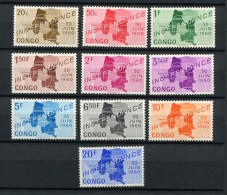Rep. Congo - 1960 - OCB 372-381 - MNH ** - Onafhankelijkheid Indépendance - Cv € 2,60 - Unused Stamps