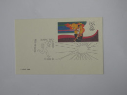 USA OLYMPIC TORCH STATION FDC 1984 - Andere & Zonder Classificatie