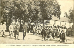 68 MASEVAUX MASSEVAUX GRANDIOSE RECEPTION AU GENERAL JOFFRE QUI VISITE L ALSACE - Masevaux