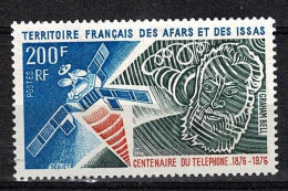 Afar And Issas 1976 Space 100th Anniversary Of The Telephone Invention By Alexander Graham Bell. Symphonie Satellite - Autres & Non Classés