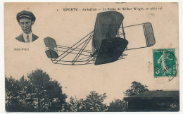 CPA - France - AVIATION - Le Biplan De Wilbur Wright En Plein Vol - Portrait De Wilbur Wright - ....-1914: Precursores