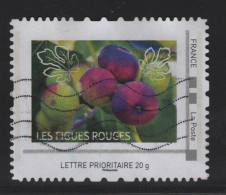 Timbre Personnalise Oblitere - Lettre Prioritaire 20g - Les Figues Rouges - Used Stamps