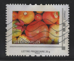 Timbre Personnalise Oblitere - Lettre Prioritaire 20g - Les Citrouilles - Oblitérés