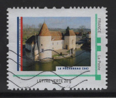 Timbre Personnalise Oblitere - Lettre Verte 20g - Le Pechereau - Gebruikt