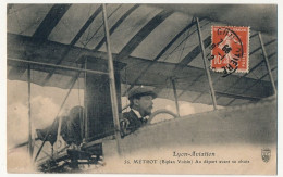CPA - FRANCE - AVIATION - Lyon-Aviation - METROT (Biplan Voisin) Au Départ Avant Sa Chute - ....-1914: Precursores