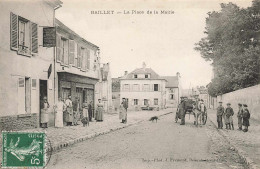 95 - VAL D'OISE - BAILLET - La Place De La Mairie - Hôtel-restaurant "au Rendez-vous Des Cyclistes" - Superbe - 10382 - Baillet-en-France