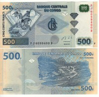 CONGO DEMOCRATIC Republic  500 Francs P96b  Dated  30.06.2013 ( Diamond Exploitation )   UNC - Demokratische Republik Kongo & Zaire