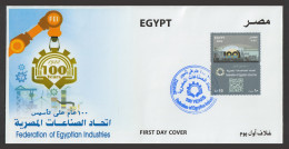 Egypt - 2022 - FDC - ( 100th Anniversary Federation Of Egyptian Industries ) - Covers & Documents