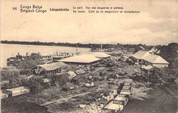 CONGO BELGE - LEOPOLDVILLE - Le Port - Vue Des Magasins Et Ateliers - Carte Postale Ancienne - Kinshasa - Leopoldville