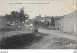 LOUETTE - St - PIERRE ..-- TRAM .  ARRET Du TRAM . Route De CHARLEVILLE . 1923 Vers GAND . Voir Verso . - Gedinne