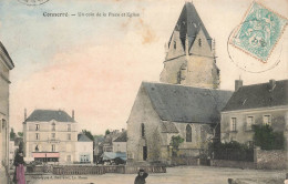 Connerré * Un Coin De La Place Et L'église Du Village - Connerre