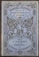 Manuali Barbèra - Scienza Economica - G. Valenti - 1920 - Collectors Manuals