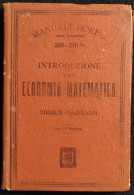 Introduzione Economia Matematica - Manuale Hoepli - 1899 - Collectors Manuals
