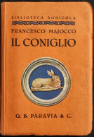 Il Coniglio - F. Majocco - Ed. Paravia - 1932 - Gezelschapsdieren