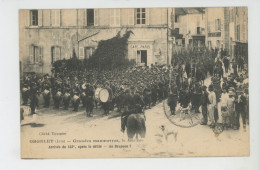 ORGELET - Grandes Manoeuvres , 30 Aout 1910 - Arrivée Du 133ème , Après Le Défilé - Au Drapeau ! - Orgelet