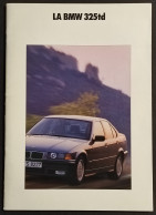 La BMW 325td - 1991 - Brochure - Moteurs