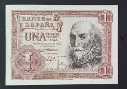 SC / UNC España Billete 1 PESETAS 1953 Serie P - 1-2 Pesetas