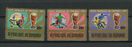 Burundi - 1974 - OCB PA343-345 - MNH ** -  Wereldbeker Voetbal Coupe Du Monde Football Soccer Sport - Cv € 5,00 - Nuevos