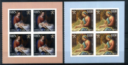 2010 VATICANO SET MNH ** BLOCCHI DI 4, Natale Christmas - Ungebraucht