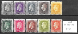 New Zealand 1915 - Michel 137-146,MH(mint Hinged) - Unused Stamps