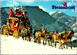 Colorado Steamboat Springs Stagecoach Carrying Skiers - Rocky Mountains