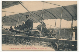 CPA - FRANCE - AVIATION MILITAIRE - Le Maître D'Armes Aviateur Quennehen Sur Biplan Farman - 1913 - Airmen, Fliers