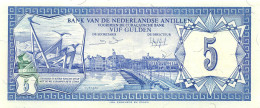 Netherlands Antilles 5 Gulden 1984 Unc Pn 15b - Niederländische Antillen (...-1986)