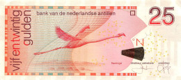 Netherlands Antilles 25 Gulden 2011 Xf Pn 29f Serienumber 4150351512 - Antilles Néerlandaises (...-1986)