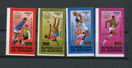 Burundi - 1976 - OCB 712B-715B (BL90A) - MNH ** - ND Imperf - Olympic Games Montreal Atheletes  - Cv € 32,50 - Nuevos